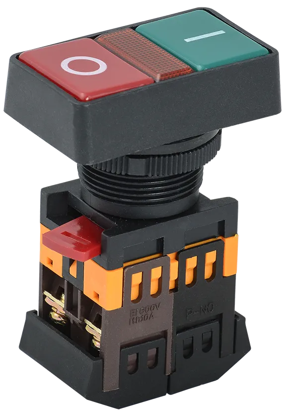 Кнопка РPВВ-30N "I-O" d=30мм неон/240В 1з+1р IEK