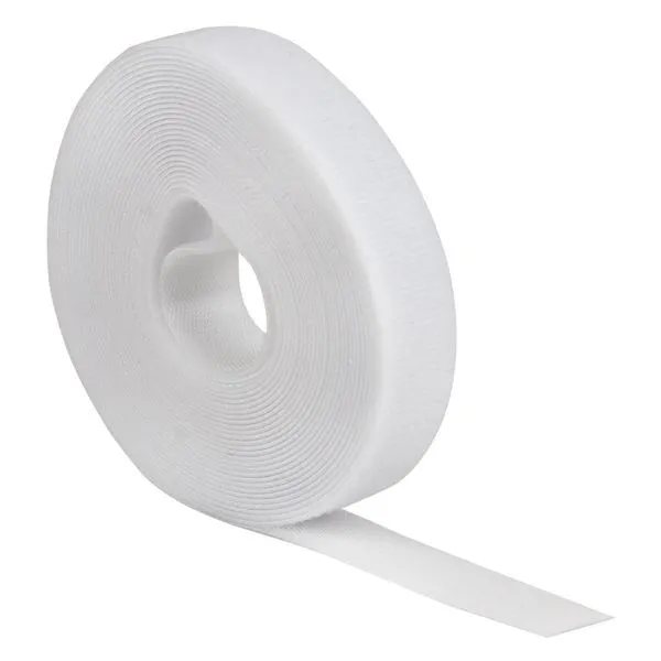 Хомут-липучка 20 мм (5м ролл) белый EKF