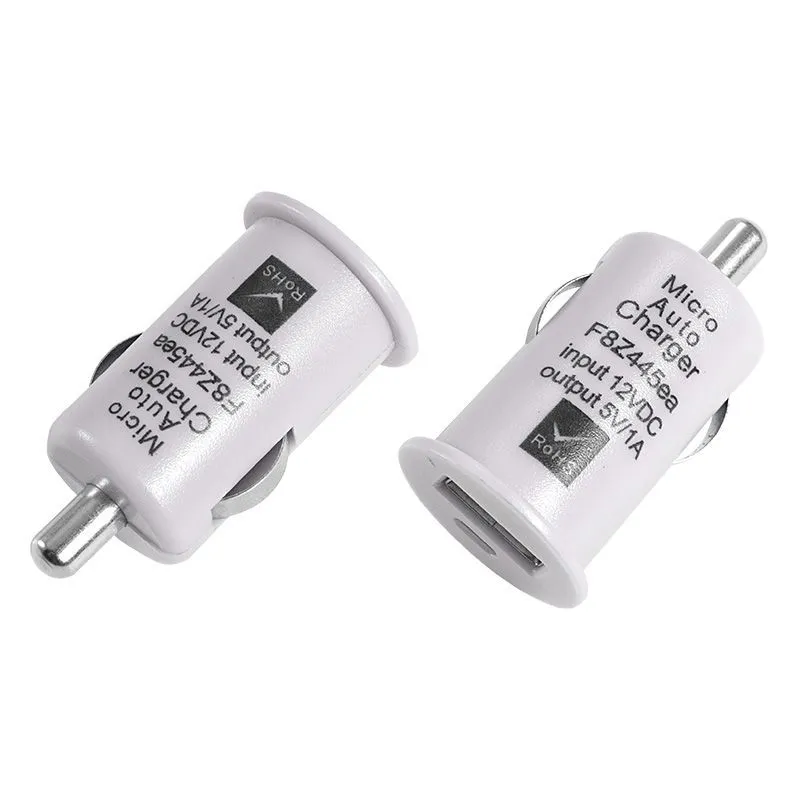 Автозарядка в прикуриватель USB (АЗУ) (5 V, 1000 mA) белая REXANT 18-1921