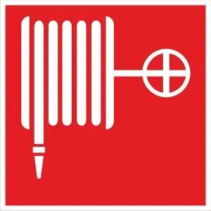 Знак наклейка F02 "Пожарный кран" (200х200) EKF an-4-01