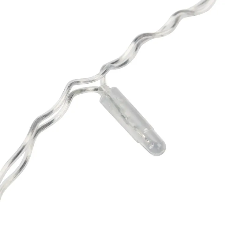 Гирлянда светодиодная Занавес 2х1,5м 192 LED КРАСНЫЙ прозрачный ПВХ IP65 постоянное свечение 230В блок в комплекте NEON-NIGHT - Фото 4