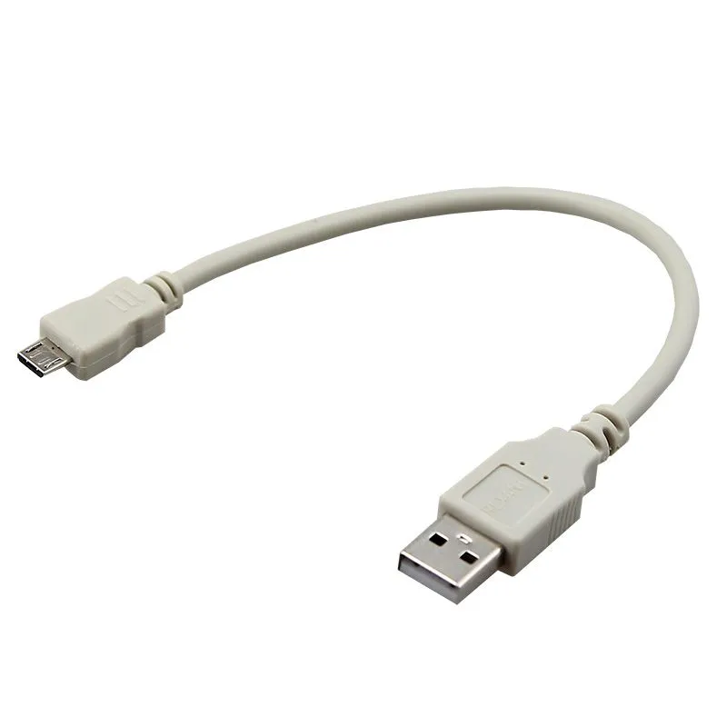 Кабель USB-A – micro USB, 2,4А, 0,2м, серый REXANT 18-1162