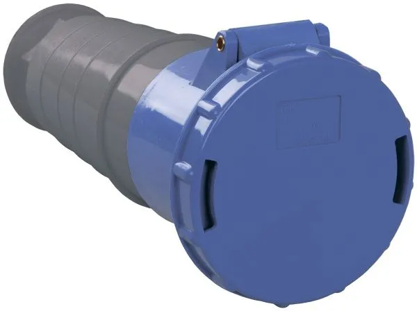 Розетка переносная ССИ-233 2P+PE 63А 200-250В IP54 IEK PSR21-063-3