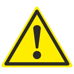 Знак наклейка W09 "Внимание. Опасность (прочие опасности)" (200x200x150) EKF an-w-09