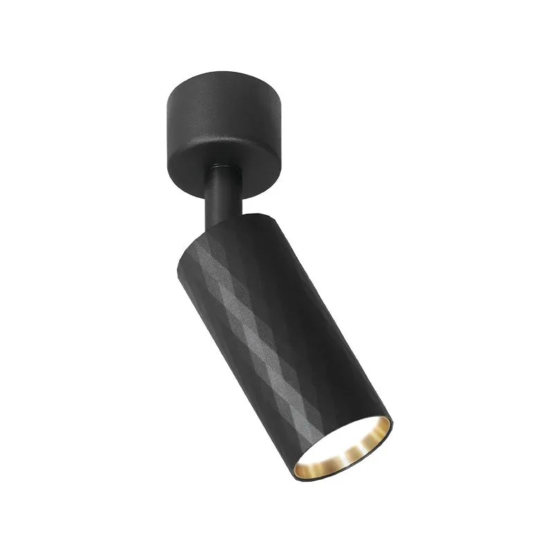 Накладной светильник WOLTA WSL-MR11/S17BG Piccole под лампу MR11 с цоколем GU10 IP20 Чёрный/золото φ40*165mm WSL-MR11/S17BG