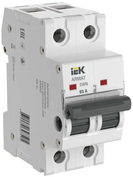 ARMAT Выключатель-разъединитель SWN 2P 63А IEK AR-SWN-2-063
