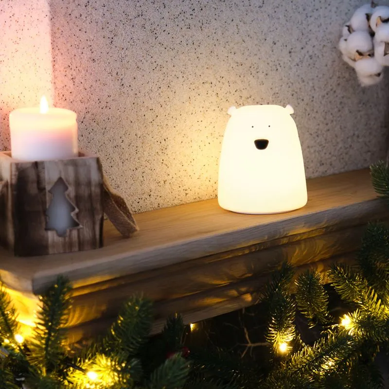 Силиконовый ночник Медвежонок - Фото 2