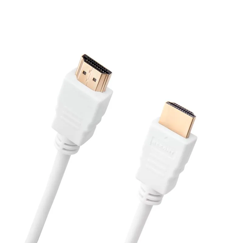 Кабель HDMI - HDMI 1.4, 2м, Gold, белый REXANT - Фото 2