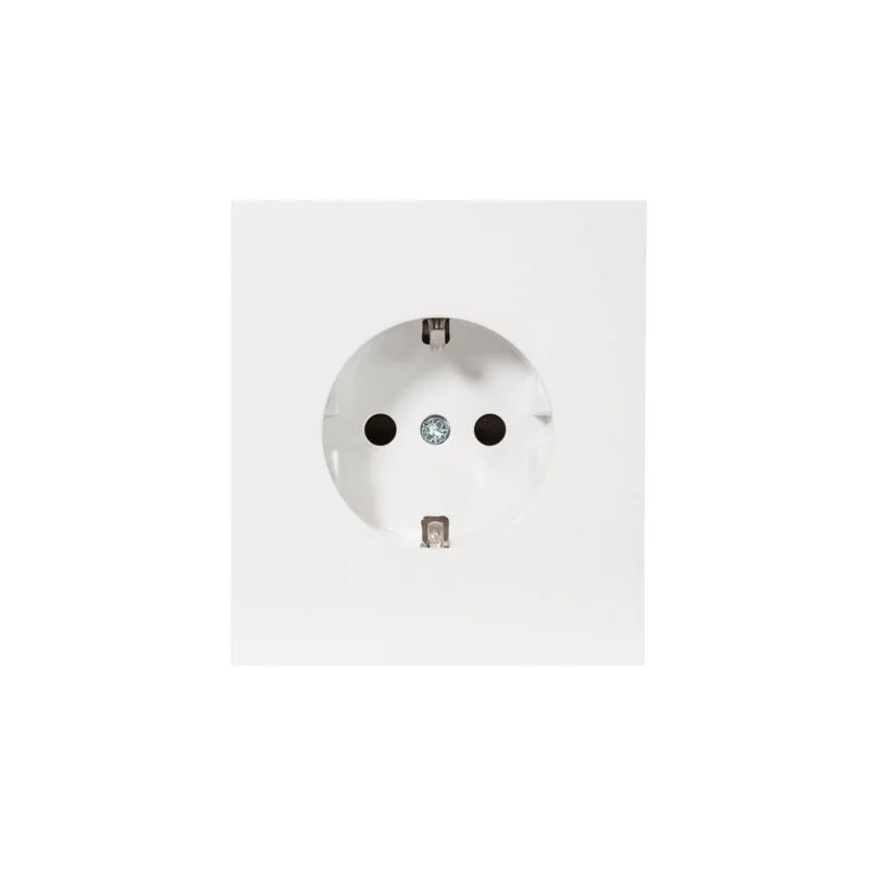 Розетка STRONG 1-ая с/з с/у, со шторками 16А жемчуг KRANZ