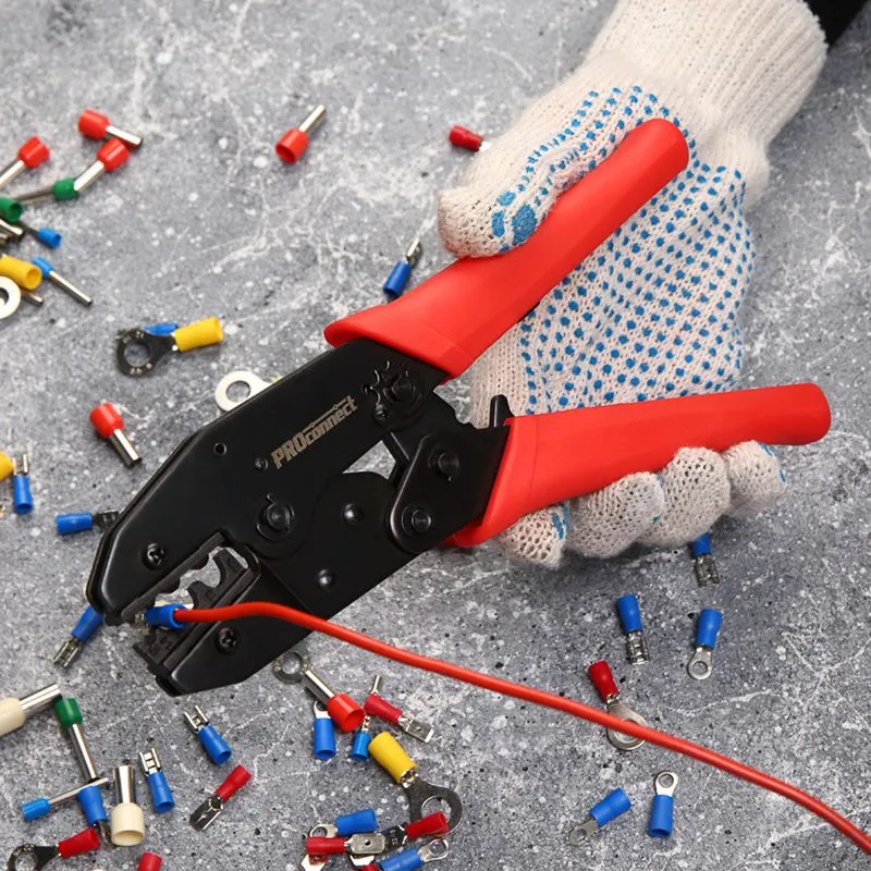 Кримпер HT-336N для обжима изолированных и неизолированных гильз 1,5-10,0мм² PROconnect - Фото 2