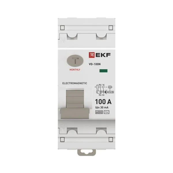 ВДТ ВД-100N 2P 100А 30мА AC эл-мех 6кА PROXIMA EKF - Фото 4