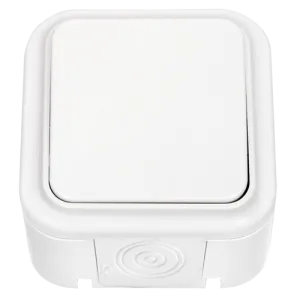 Выключатель одноклавишный брызгозащищенный открытой установки А1 6-222 8636BY