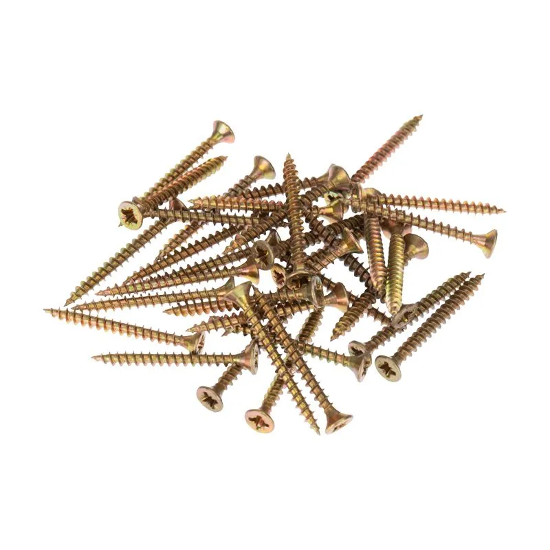 Саморез универсальный KRANZ 3.5х35, желтый цинк, короб (200 шт./уп.) - Фото 5