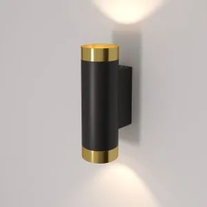 Светильник настенный Poli MRL 1016 черный/золото Elektrostandard a058982