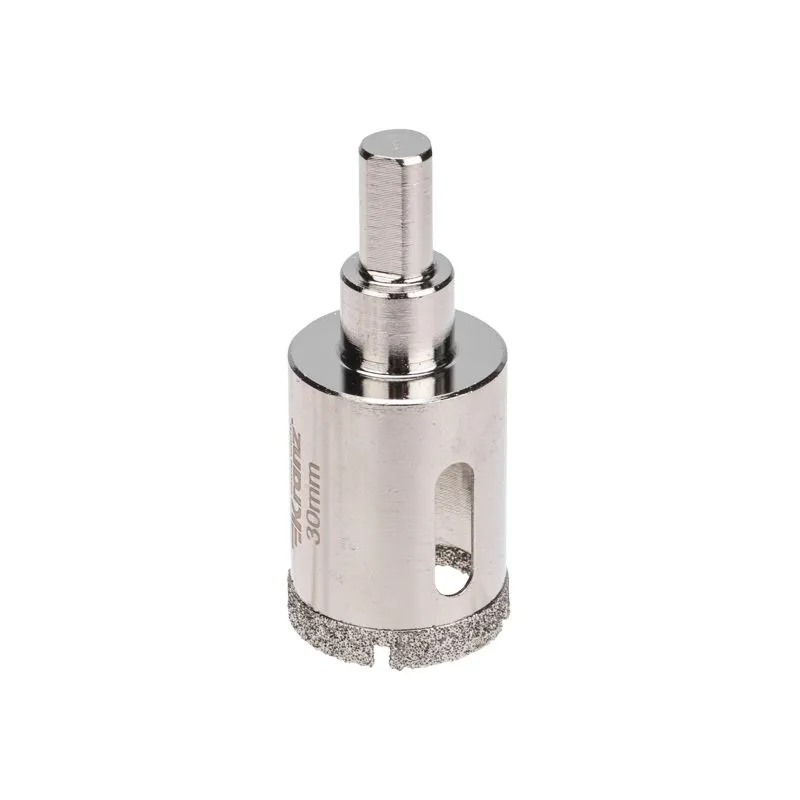 Коронка алмазная 30мм по керамограниту с центровочным сверлом KRANZ