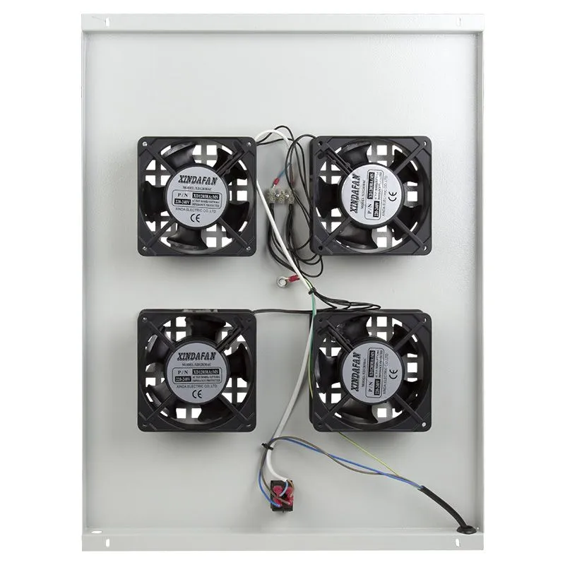 Модуль вентиляторный потолочный с 4-мя вентиляторами, без термостата, для шкафов серии Standart с глубиной 800мм REXANT - Фото 3