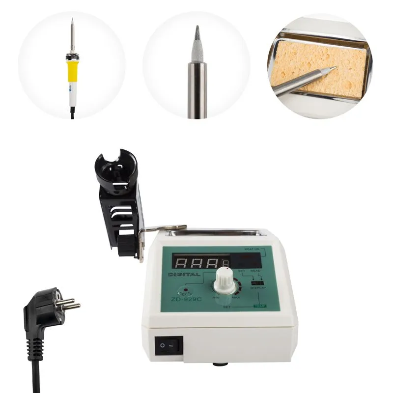 Паяльная станция с разрывом и дисплеем (160-480°С) 220В/48Вт (ZD-929C) (JTL-01) REXANT - Фото 3