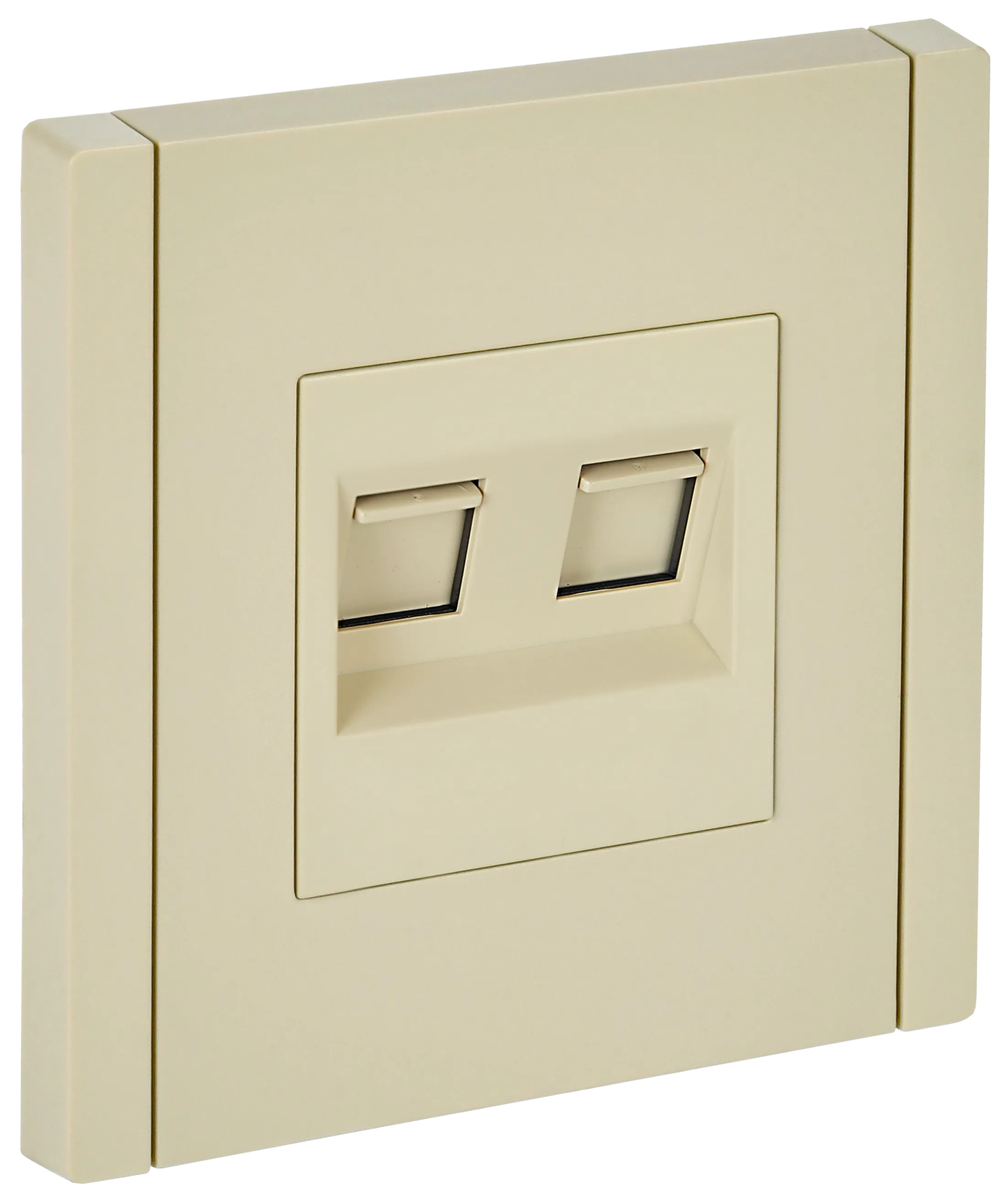 FORTE&PIANO Розетка компьютерная двойная RJ45 кат.5E FP433 ваниль IEK