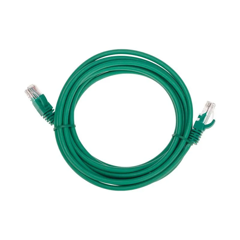 Патч-корд U/UTP, CAT 5e, RJ45-RJ45, 26AWG, LSZH, зеленый, 3м REXANT 02-0106-3