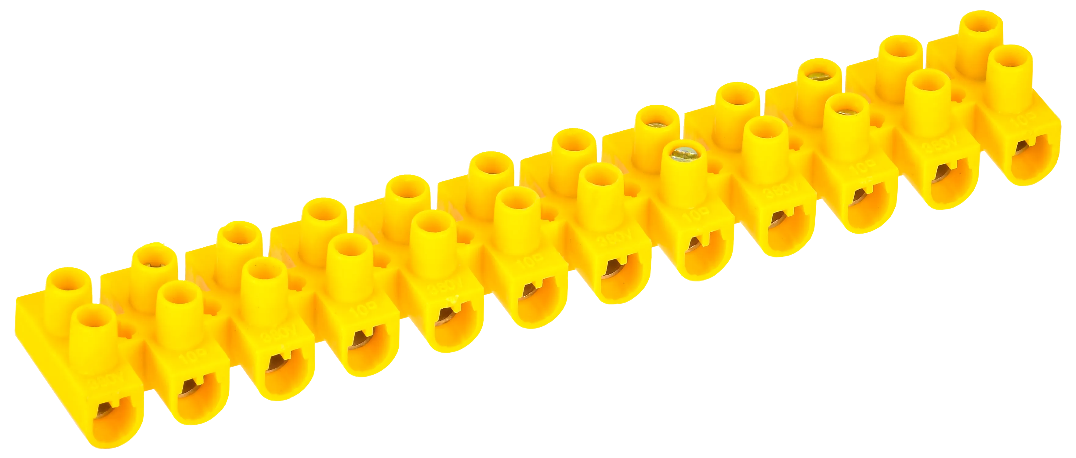 Зажим винтовой ЗВИ-10 н/г 2,5-6мм2 (2шт/блистер) желтые IEK