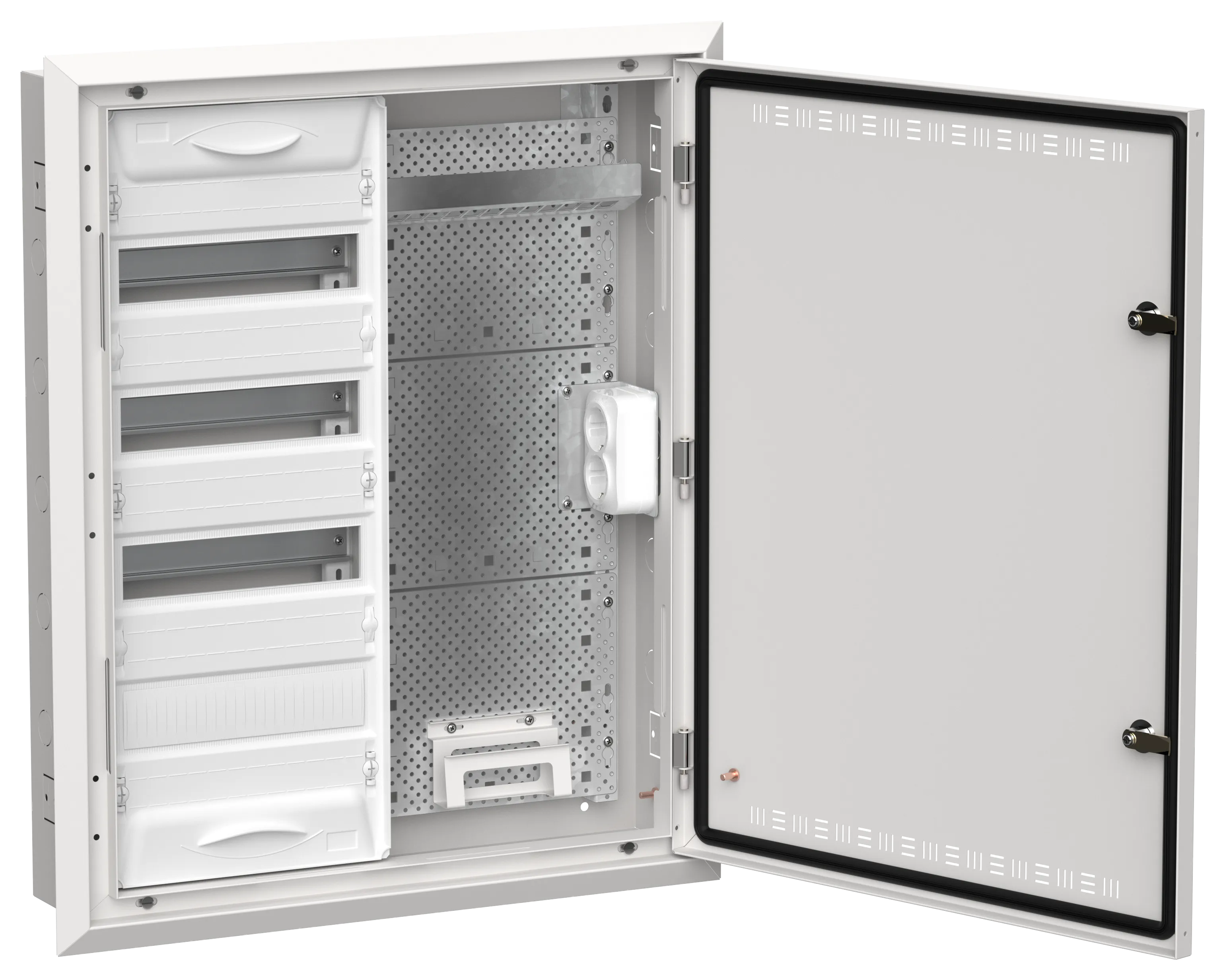 TITAN 5 Корпус комбинированный ЩРв-48 (2х48) 755х625х130мм IP30 белый IEK TI5-51-V-2X048-30