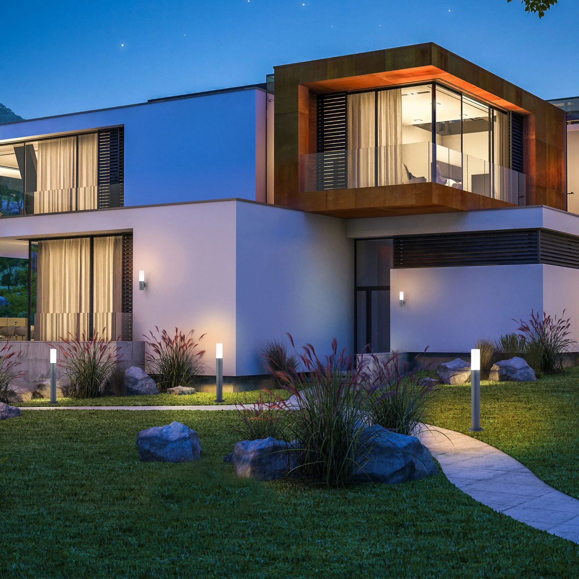 Светильник ландшафтный IP54 серый 1419 TECHNO Elektrostandard - Фото 2