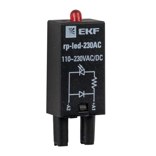 Модуль светодиодный 230 VAC для промежуточных реле RP EKF - Фото 3