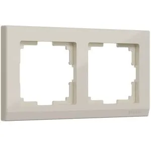 Рамка на 2 поста Stark (слоновая кость) Werkel W0021803