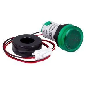 Индикатор значения тока и напряжения зеленый ED16-22AVD 100А EKF в комплекте с трансформатором тока ed16-22avd-g