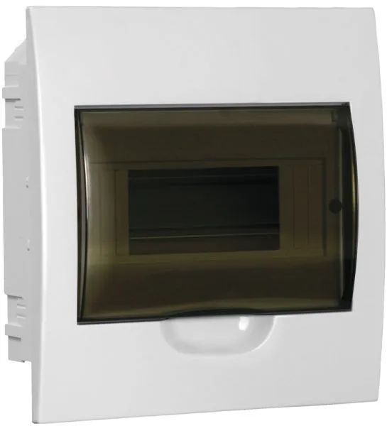 Корпус пластиковый ЩРВ-П-8 черная прозрачная дверь IP41 GENERICA
