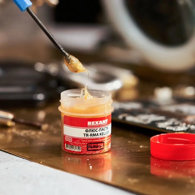 Флюс для пайки, паста TR-RMA KELLER, 20мл, банка REXANT - Фото 4