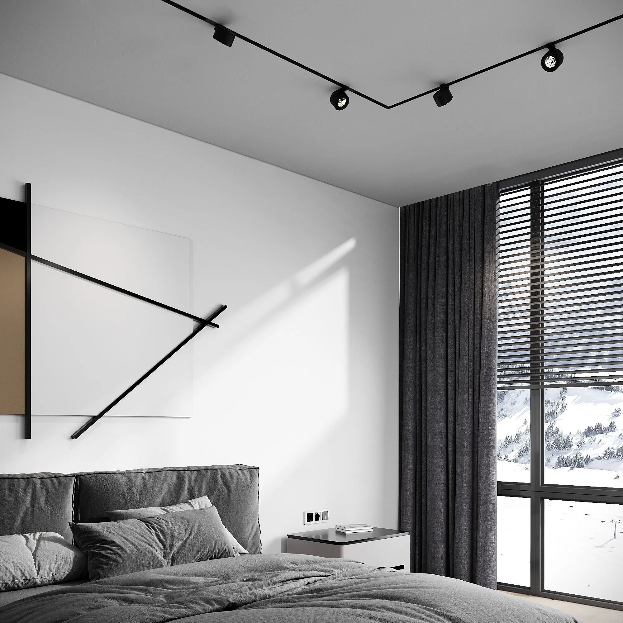 Slim Magnetic Трековый светильник 10W 4000K Stens (чёрный) 85198/01 - Фото 5