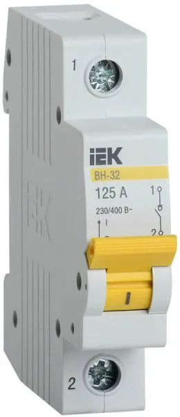 KARAT Выключатель нагрузки (мини-рубильник) ВН-32 1P 125А IEK MNV10-1-125