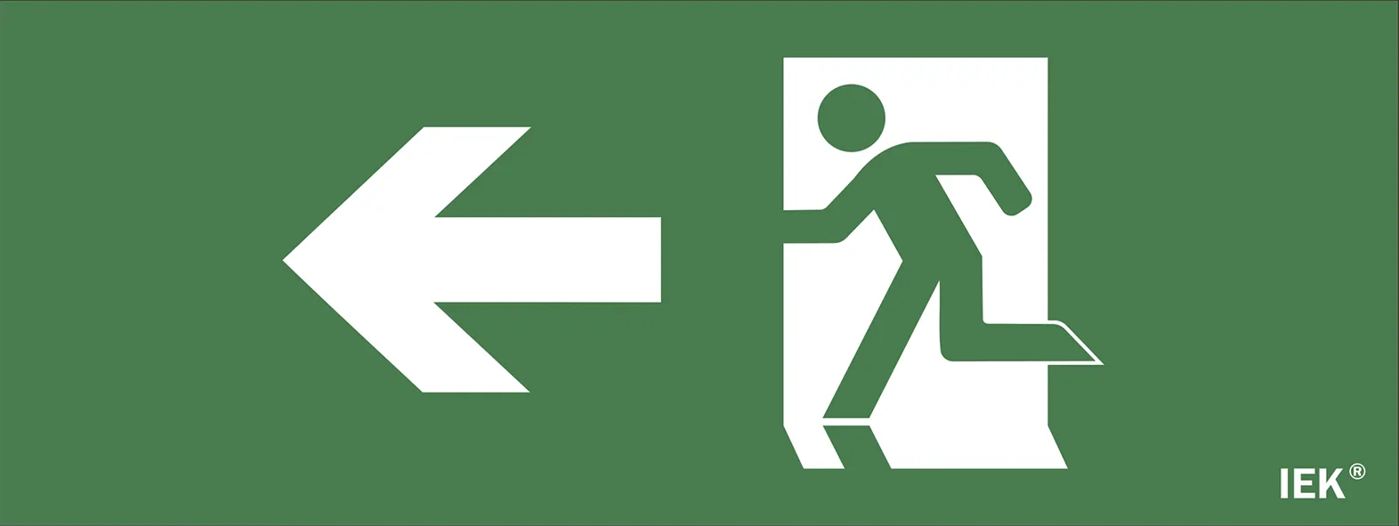 Этикетка самоклеящаяся 240х90мм "Фигура/стрелка влево" IEK LPC10-1-24-09-FNAL