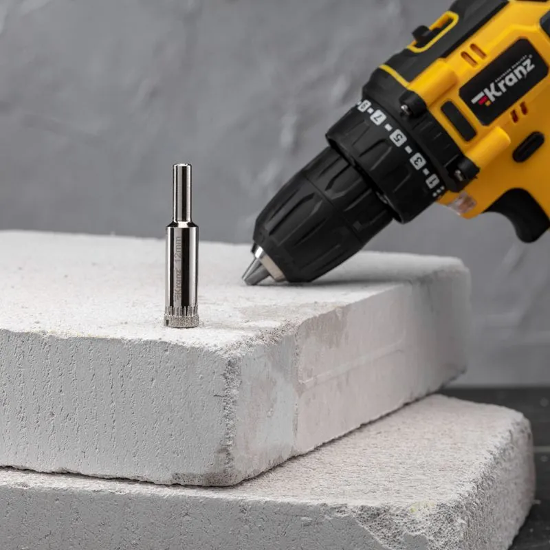 Сверло алмазное 12 мм по керамограниту, керамике и стеклу KRANZ - Фото 2