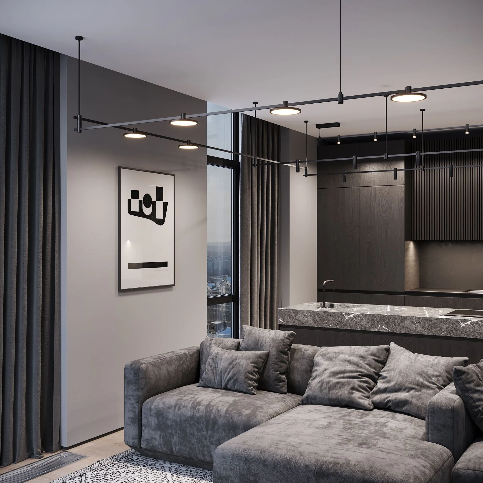 Esthetic Magnetic Декоративная стойка с коннектором h606mm MEDIUM 85153/00 - Фото 11