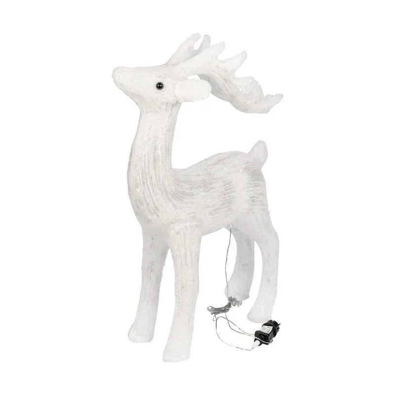 Акриловая светодиодная фигура Олень 50х25х75 см, IP65, понижающий трансформатор в комплекте NEON-NIGHT