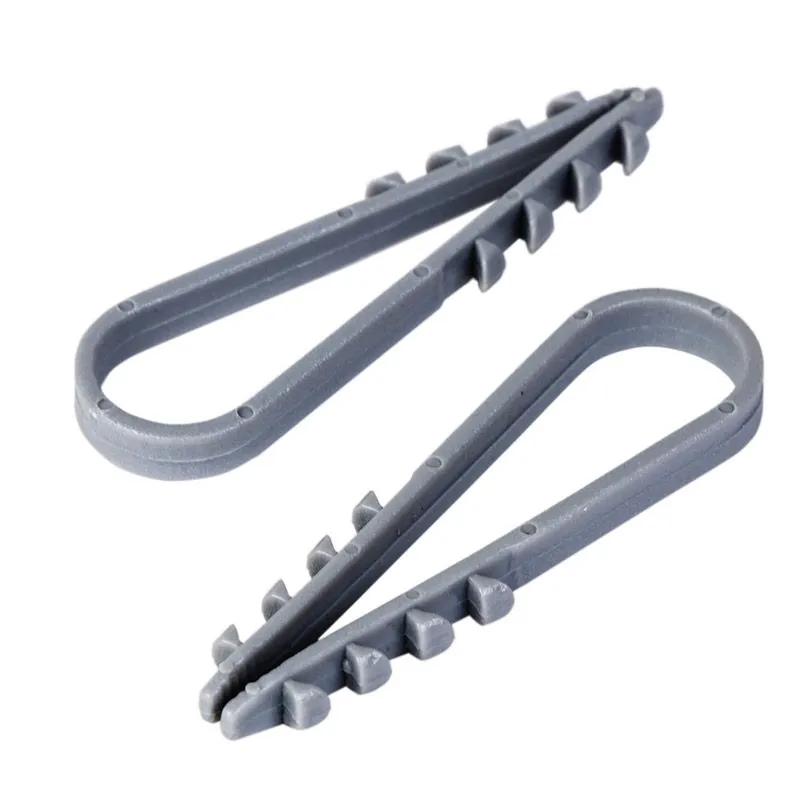 Дюбель-хомут нейлоновый 11-18 мм, серый (100 шт/уп) PROconnect