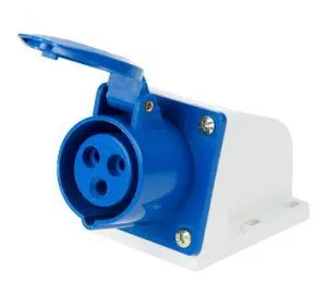 Розетка стационарная 113 2Р+РЕ, 16А, 250В IP44 0908-0008