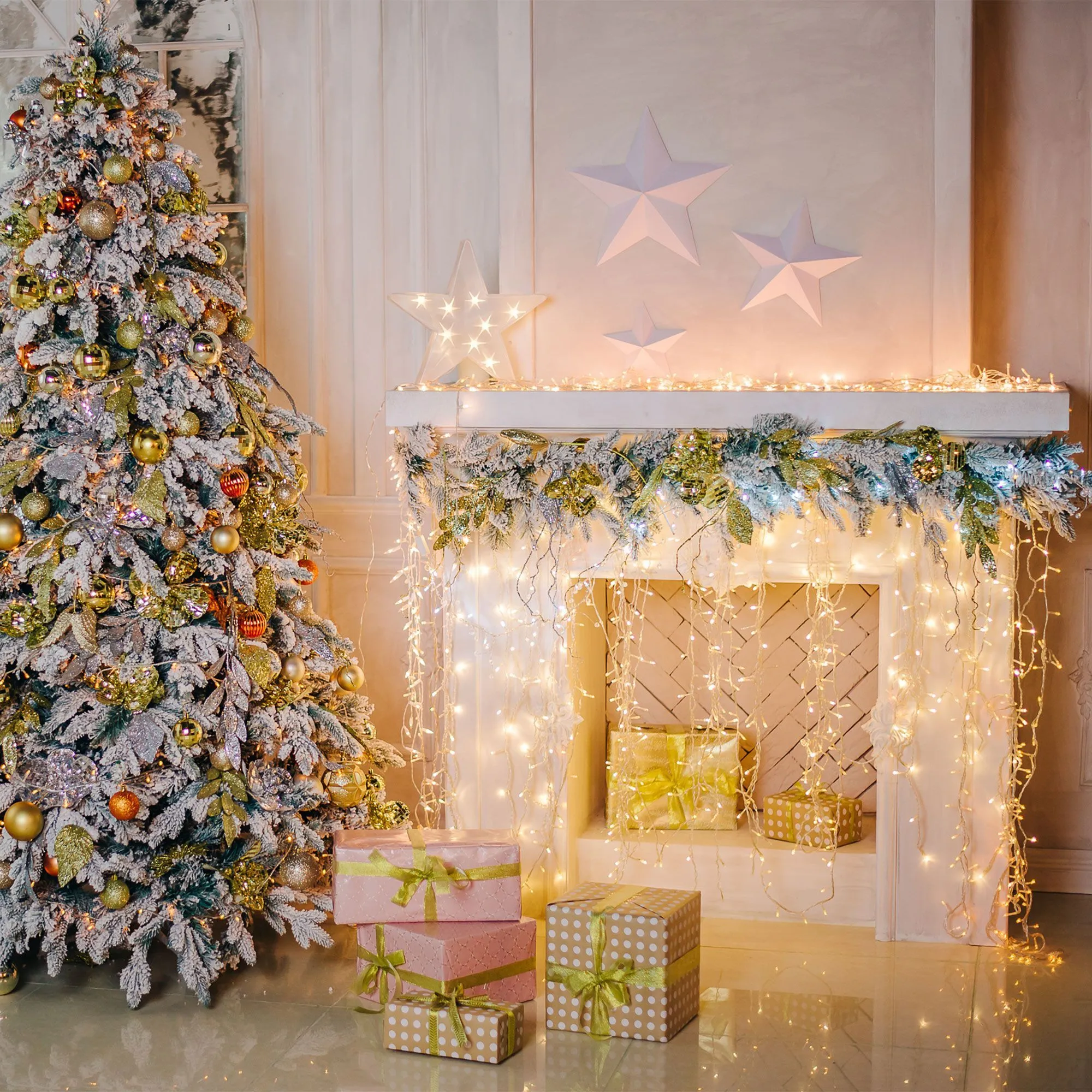 Праздничная гирлянда бахрома белый 1,8*0,5м IP20 100-001 Elektrostandard Eurosvet a044082