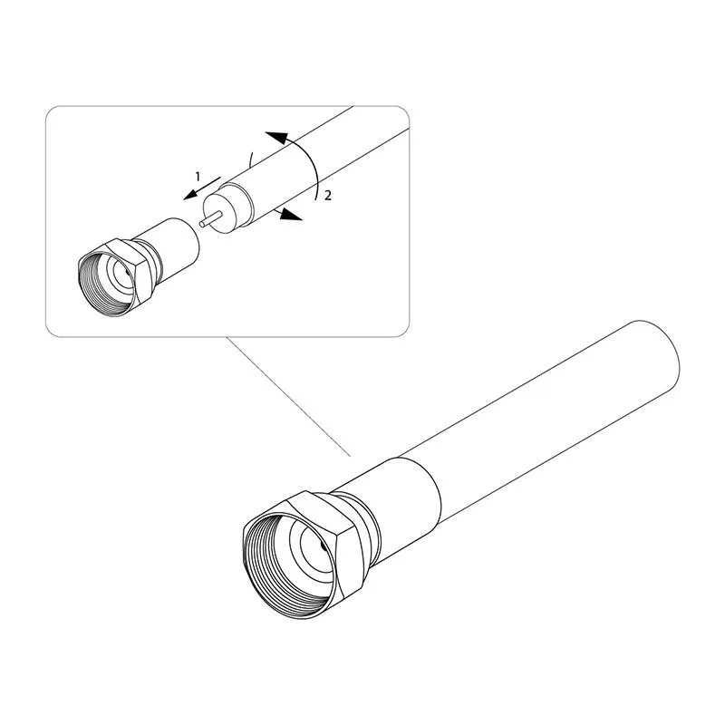 F-разъем для SAT, (с резиновым уплотнителем) REXANT - Фото 4