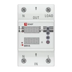 Реле напряжения и тока с дисп. MRVA 25A EKF MRVA-25A