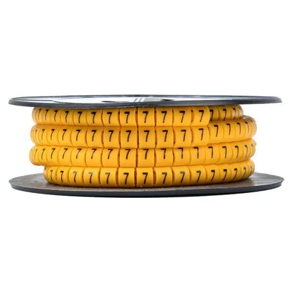 Маркер кабельный 1,5 мм2 "7" (1000 шт.) (ЕС-0) EKF - Фото 2