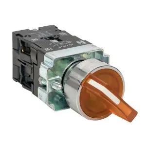 Переключатель BD21 2P c желтой подсветкой 230В NO EKF xb2-bk21-y-230