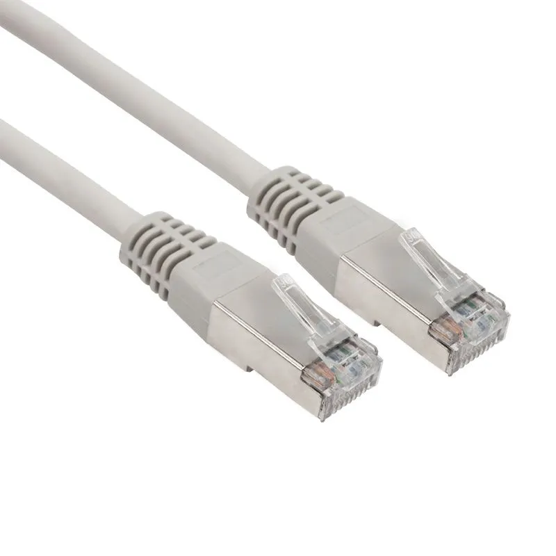 Шнур коммутационный, патч-корд F/UTP RJ45-RJ45, CAT 6, LSZH серый, 1м REXANT 18-8102-1