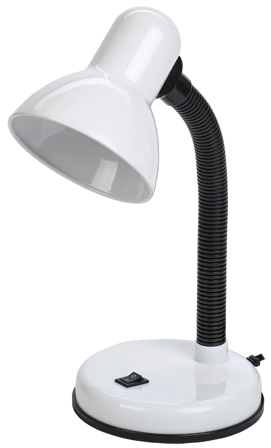 LIGHTING Светильник настольный 1002 на подставке Е27 белый IEK LNNL0-1002-2-VV-40-K01