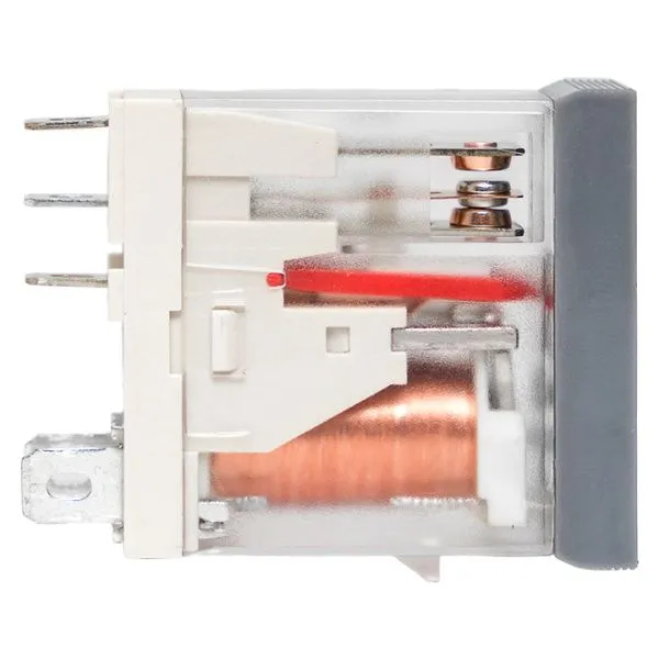 Реле промежуточное с кнопкой и мех. Индикацией RPAt 25/1 12A 24В DC EKF - Фото 2