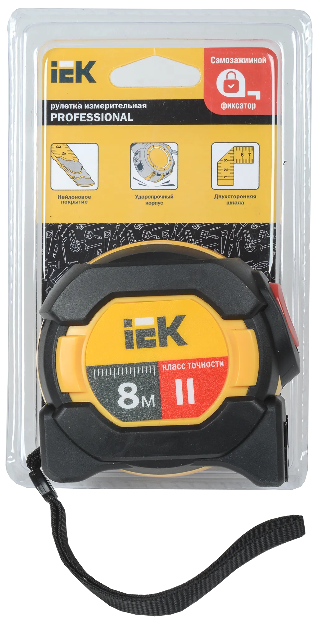 Рулетка измерительная PROFESSIONAL 8м IEK - Фото 3