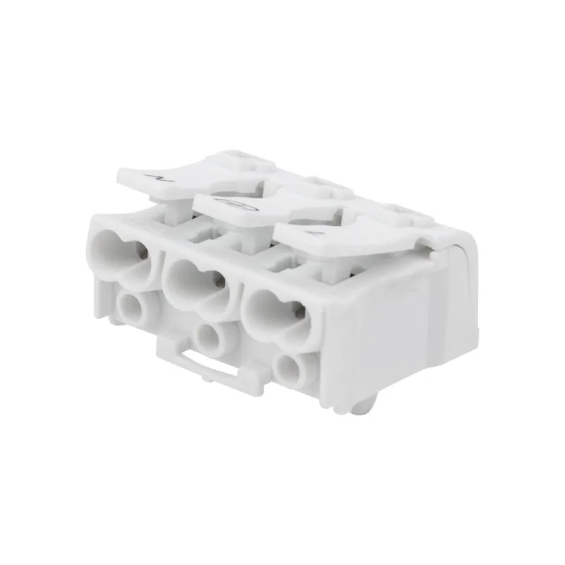 Клемма пружинная соединительная КСП 3-полюсная с монтажными ножками (100 шт./уп.) REXANT - Фото 2