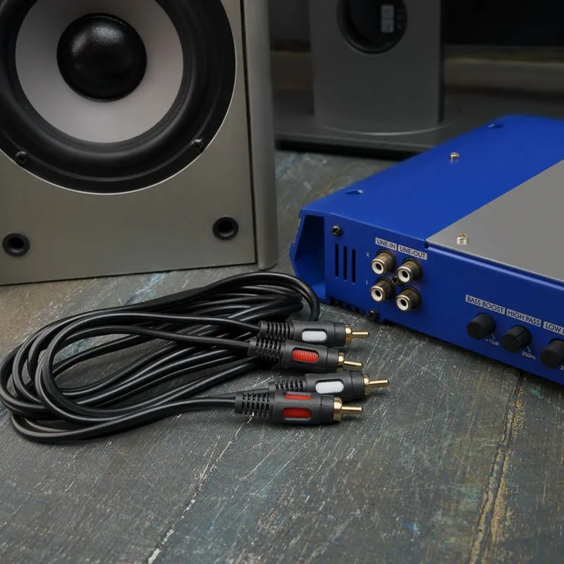 Шнур 2RCA - 2RCA, 1,5м, Gold REXANT - Фото 2